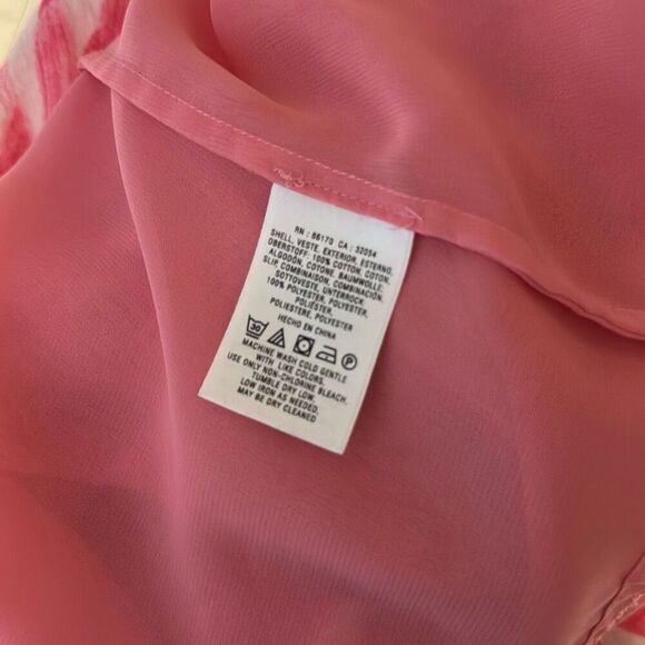 Anthropologie Postmark Hi Low Pink Feather Print Dress 14 - Picture 5 of 6